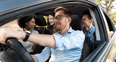 Carpooling and ride sharing service with shared yellow taxi rides